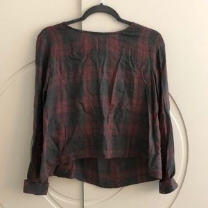 Cloth & Stone Plaid Top